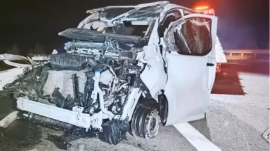 Bursa’da altın yüklü zırhlı araç kazası