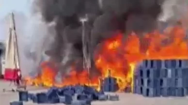 Ceyhan Sebze Hali'nde korkutan yangın!