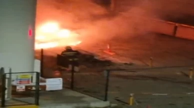 Hastane bahçesinde korku dolu anlar: Yangın oksijen tüplerine ramak kala söndürüldü