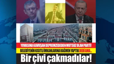 455 bin 357 depremzedenin yuvasına kavuşmasını hazmedemeyen Özgür Özel, tebrik edeceğine köstek olmaya çalışıyor!