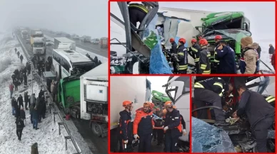 Erzurum'da katliam gibi kaza! Onlarca araç birbirine girdi: Ölü ve yaralarılar var