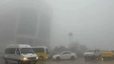 Artuklu’da görüş mesafesi 10 metreye düştü