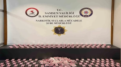 Samsun’da yasaklı madde operasyonu! Binlerce hap ele geçirildi
