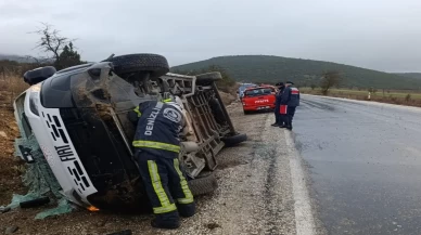 Denizli'de feci kaza! Hastaları taşıyan minibüs kontrolden çıktı
