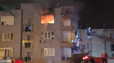 Anamur’da korkutan yangın! Son kattaki daire alevlere teslim oldu
