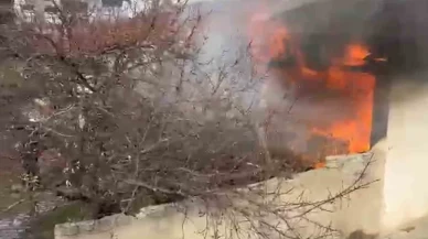 Kırıkkale’de tek katlı ev cayır cayır yandı