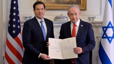 Dünyanın gözü kulağı Blair House’taydı! Netanyahu o belgeye imzayı attı