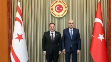 Numan Kurtulmuş, KKTC Meclis Başkanı Ziya Öztürkler ile görüştü