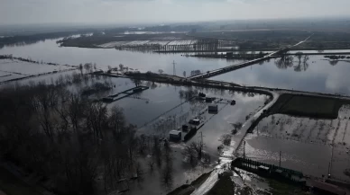 Edirne'de Meriç Nehri taştı! Tarım arazileri ve çiftlikler sular altında