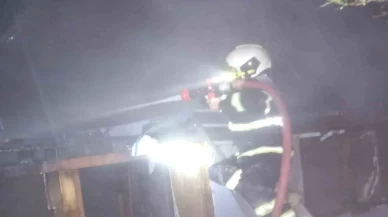 Bilecik'te korkutan yangın! Bungalov alev alev yandı