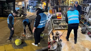 İzmir Ülkü Ocakları Çeşme'deki sel felaketinde vatandaşın yardımına koştu