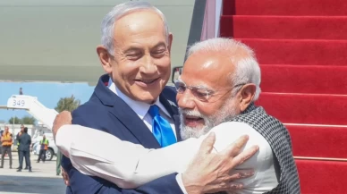 Tel Aviv’de Modi ve Netanyahu’dan ‘dostluk’ rüzgarı!