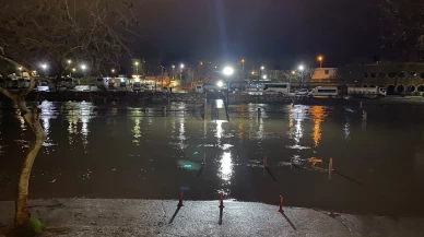 Çanakkale Biga'da Kocabaş Çayı taştı: Otopark sular altında kaldı