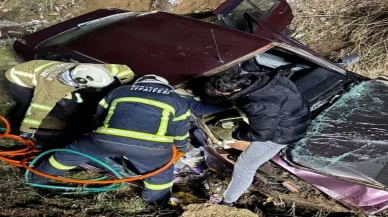 Kırıkkale’de şarampole uçtular! Aynı aileden 4 yaralı