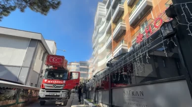Karabük'te korkutan yangın! Otel dumanla kaplandı, 8 kişi mahsur kaldı