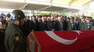 Şehit Pilot Binbaşı İbrahim Bolat İzmir’de son yolculuğuna uğurlandı