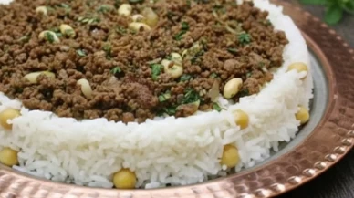 Sunumu şahane Duvaklı Pilav tarifi