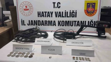 Jandarma baskınında antik eşyalar ele geçirdi