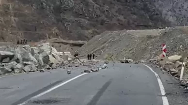 Artvin-Şavşat yolu heyelan nedeniyle kapandı