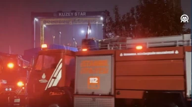 120 metrelik dev gemi alevlere teslim oldu