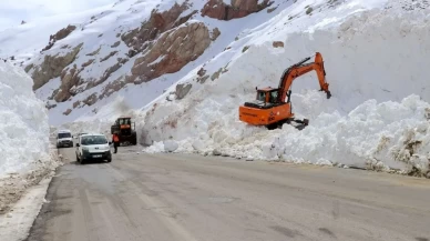 Kar 10 metreyi buldu! Ekipler Van-Hakkari yolunu açtı