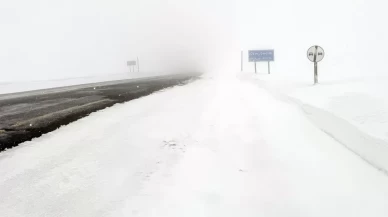 Ardahan-Şavşat kara yolu kar nedeniyle tır trafiğine kapatıldı