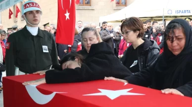 Katar'da şehit olan binbaşı Taştekin son yolculuğuna uğurlandı