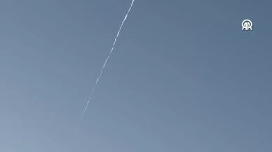 Ramallah üzerinde füzeler havalandı, sesler yükseldi