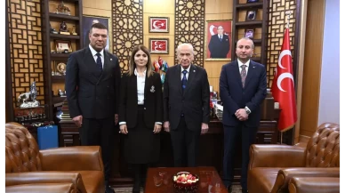 MHP Lideri Devlet Bahçeli bayramlaşma heyetini kabul etti