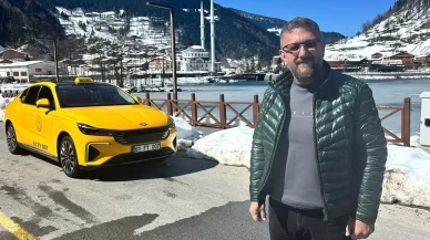 Taksiye dönüştürülen TOGG, Trabzon yollarında!