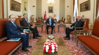 Numan Kurtulmuş, TDT Genel Sekreteri Ömüraliyev’i kabul etti