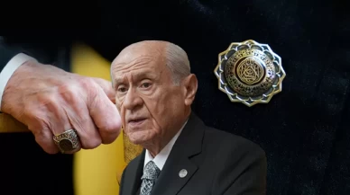 Bilge Lider Bahçeli'den dikkat çeken yüzük ve rozet: Çift Başlı Selçuklu Kartalı ve Osmanlı Devlet Arması