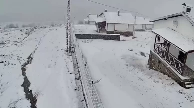 Ankara'ya kar yağdı, yüksek kesimler beyaza büründü!