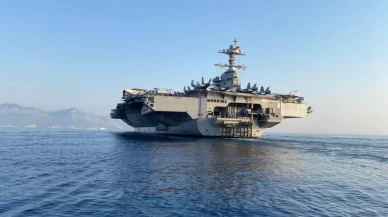 ABD’nin dev uçak gemisi USS Gerald R. Ford Yunanistan’da
