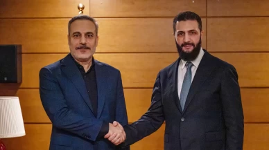 Bakan Fidan ile Suriye Cumhurbaşkanı Şara bir araya geldi!