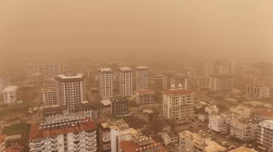 Afrika’dan gelen çöl tozu Alanya’yı kapladı