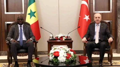 TBMM Başkanı Numan Kurtulmuş Senegalli mevkidaşıyla bir araya geldi