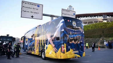 Fenerbahçe derbi maçı için stadyuma ulaştı