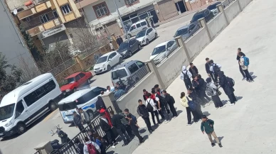 Gaziantep'te okulda korku dolu anlar! Lise bahçesinde silah sesleri