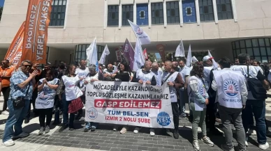 İzmir'de 4 belediyenin memurları CHP il binasına yürüdü!