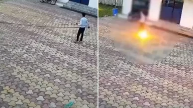 Maymunu kovmak isterken canından oldu