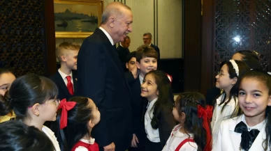 Cumhurbaşkanı Erdoğan, 23 Nisan’da çocukları Külliye’de ağırladı