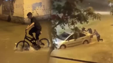 Adana’da sağanak hayatı felç etti!
