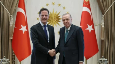 Cumhurbaşkanı Erdoğan ve Mark Rutte bir araya geldi