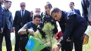 Düzce’de 'Devlet Bahçeli Hatıra Ormanı' için 200 fidan dikildi