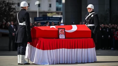 İstanbul’da trafik kazasında şehit olan polisimize son veda