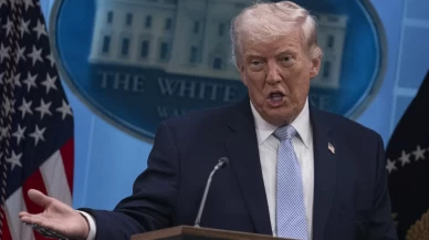 Trump’tan İran açıklaması: 'Çöküş durumundalar, Hürmüz'ü açmamızı istiyorlar'