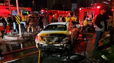 Beşiktaş’ta bir oto galeride çıkan yangın 15 araca sıçradı