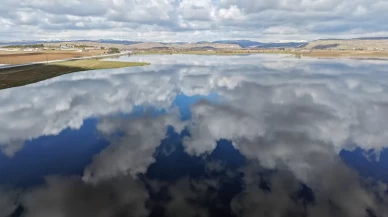 Sivas'ta yağışlar tarım arazilerini vurdu: Havadan görüntülendi