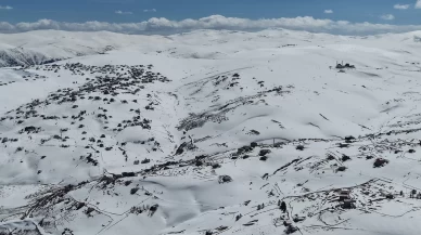 2 Bin 200 Rakımda kar manzarası